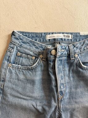 Lovers + Friends Washed Light Blue Denim Jeans